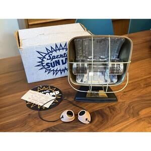 Vintage Sperti Sun Lamp Mod. P108 Has Heat Lamp Tested Working With Bulb & Box